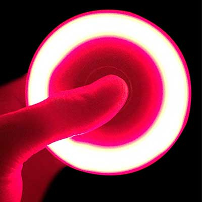 2017 grande estoque Luzes Fidget Spinner Toy Agita mão Spinner